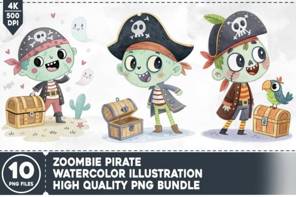 Download Zombie Pirate PNG Bundle - Zombie Collection